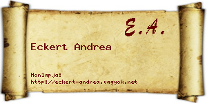 Eckert Andrea névjegykártya